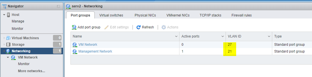 esxi networking